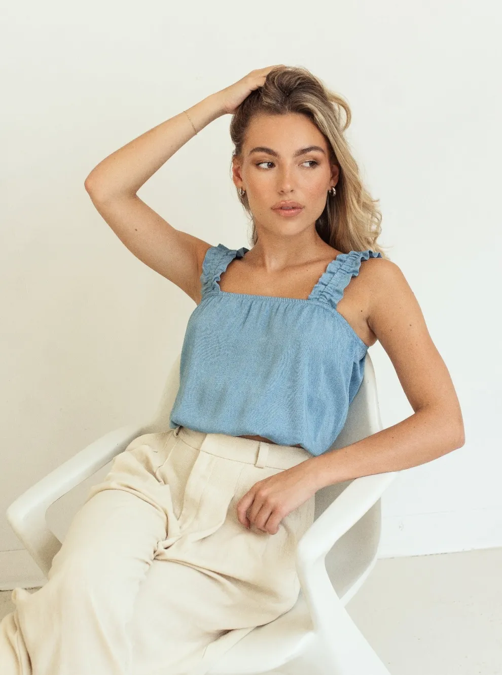 DAILYSTORY Juliette Top - Blue