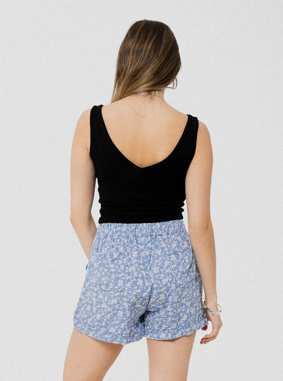 PINEAPPLE BANANAS Pénélope shorts - Blue flower
