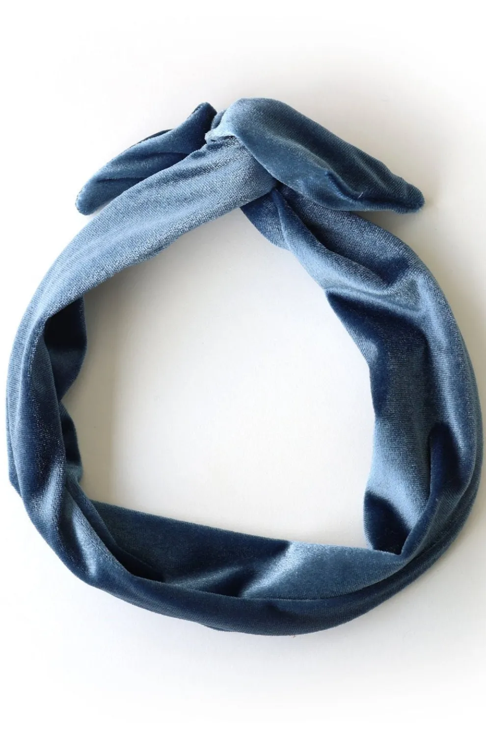 GIBOU Velvet Twist Headband - Sky Blue