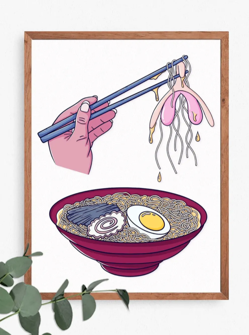 CHARLIE BOURDEAU Clito-Ramen Print