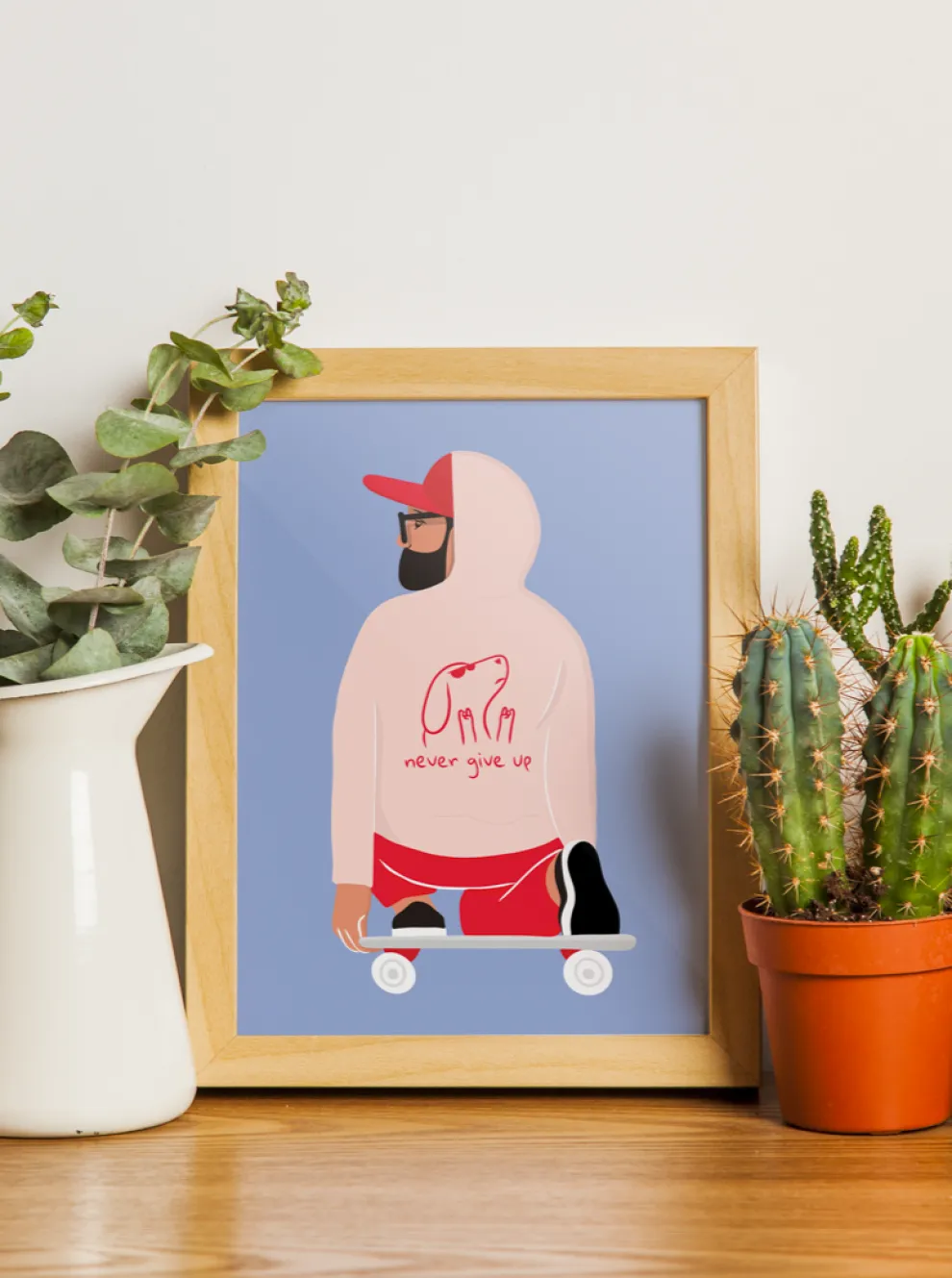 BLACK PEARL Never give up poster