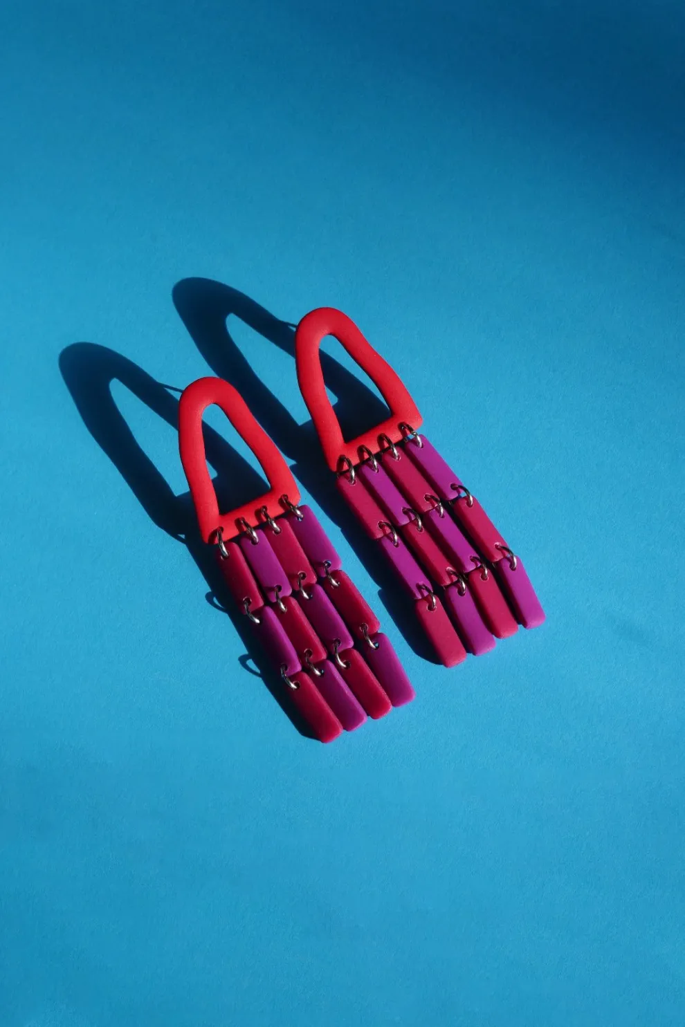 CROCODILE AGILE Gabie Earrings - Fushia Cascade