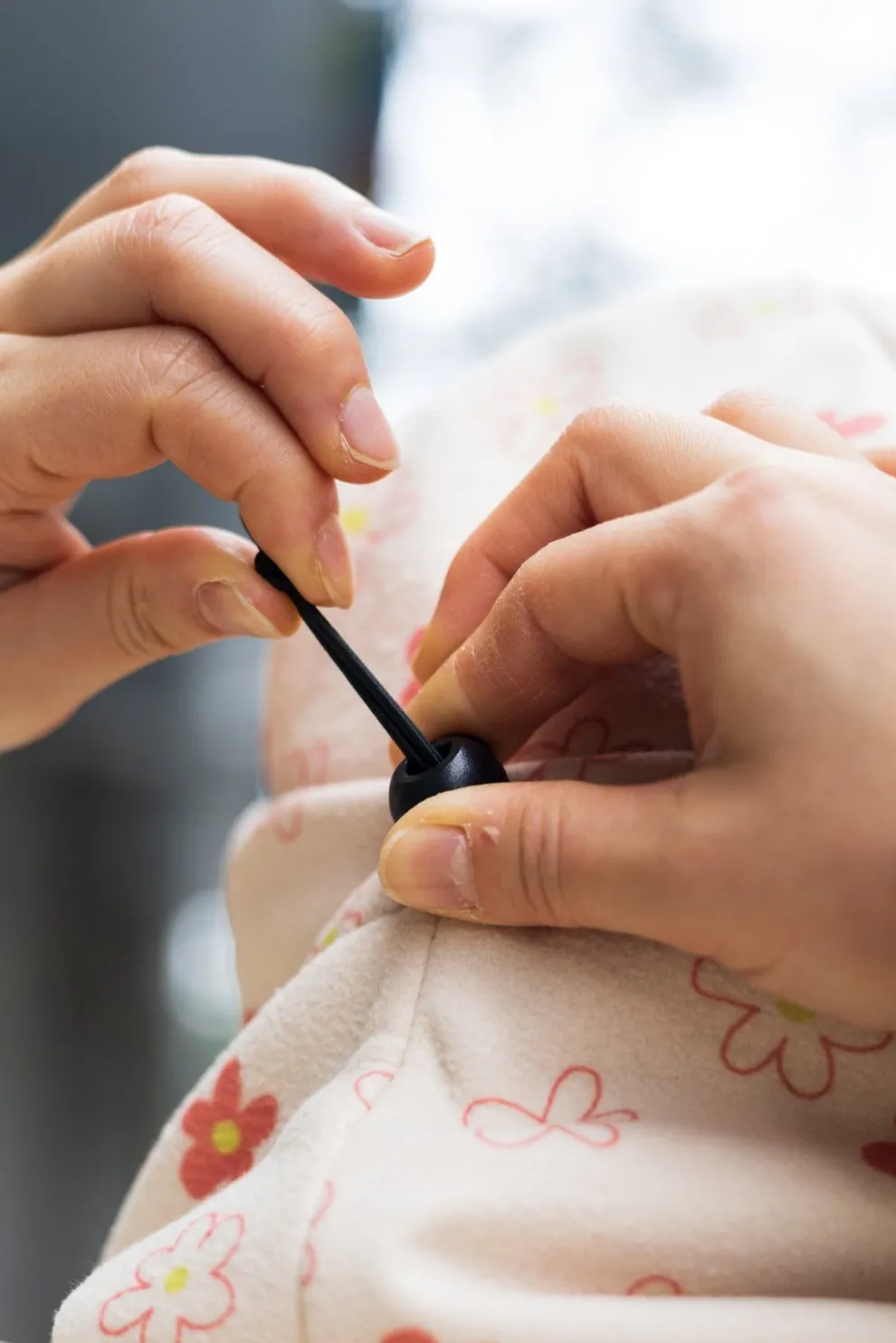 GIBOU Fleece Neck Warmer - Floral Blue