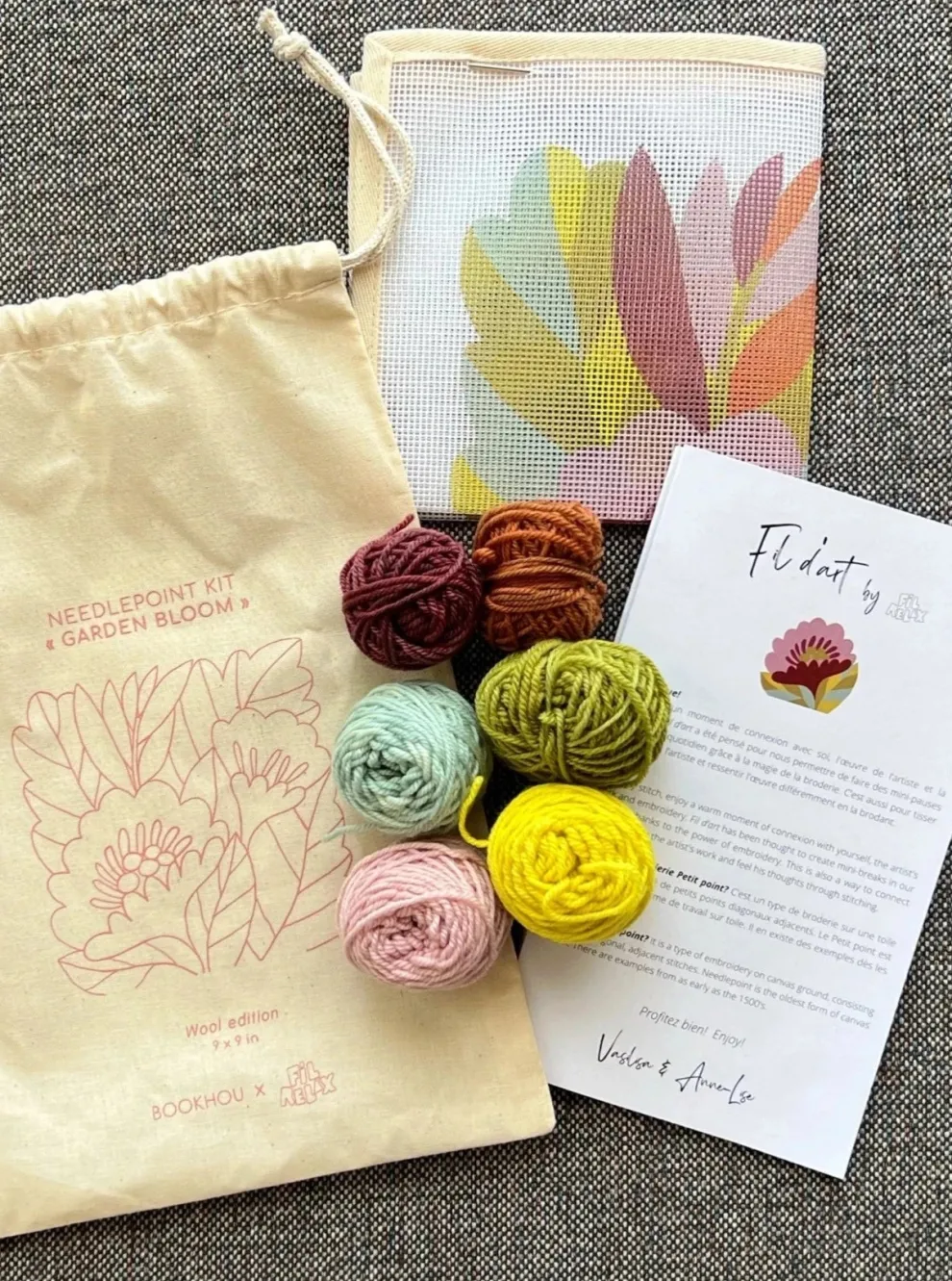 FIL RELAX Embroidery Kit - Flower Garden