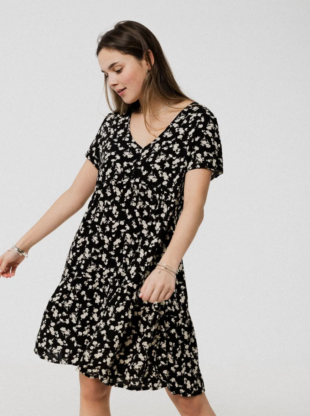 PINEAPPLE BANANAS Olivia dress - Black flower