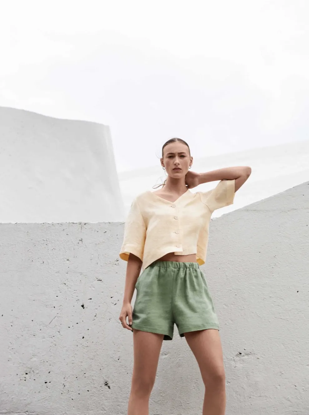 EVE GRAVEL Short Échinacée