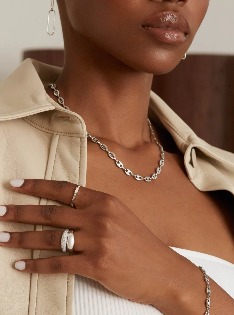 TWENTY COMPASS Dome Ring - Silver