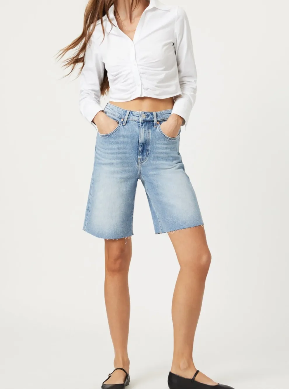 MAVI Selina Shorts - Light Blue