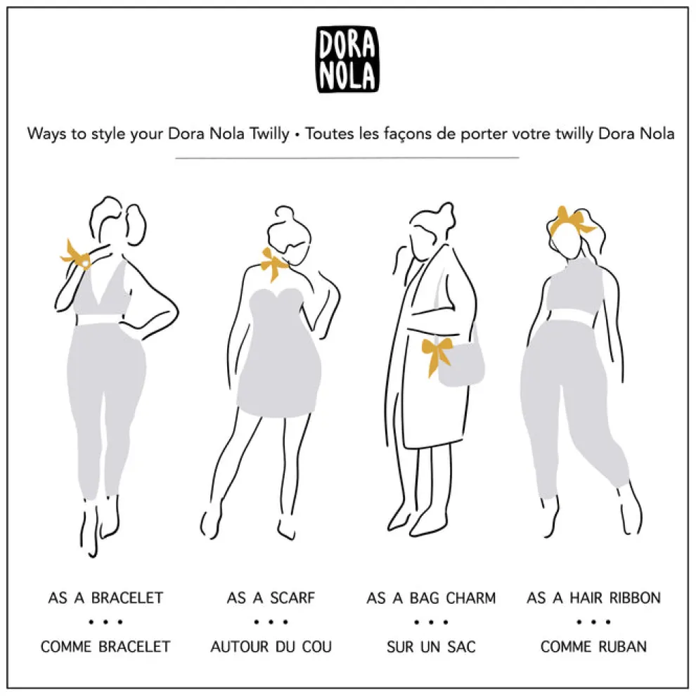 DORA NOLA Silk Twilly - Sketch