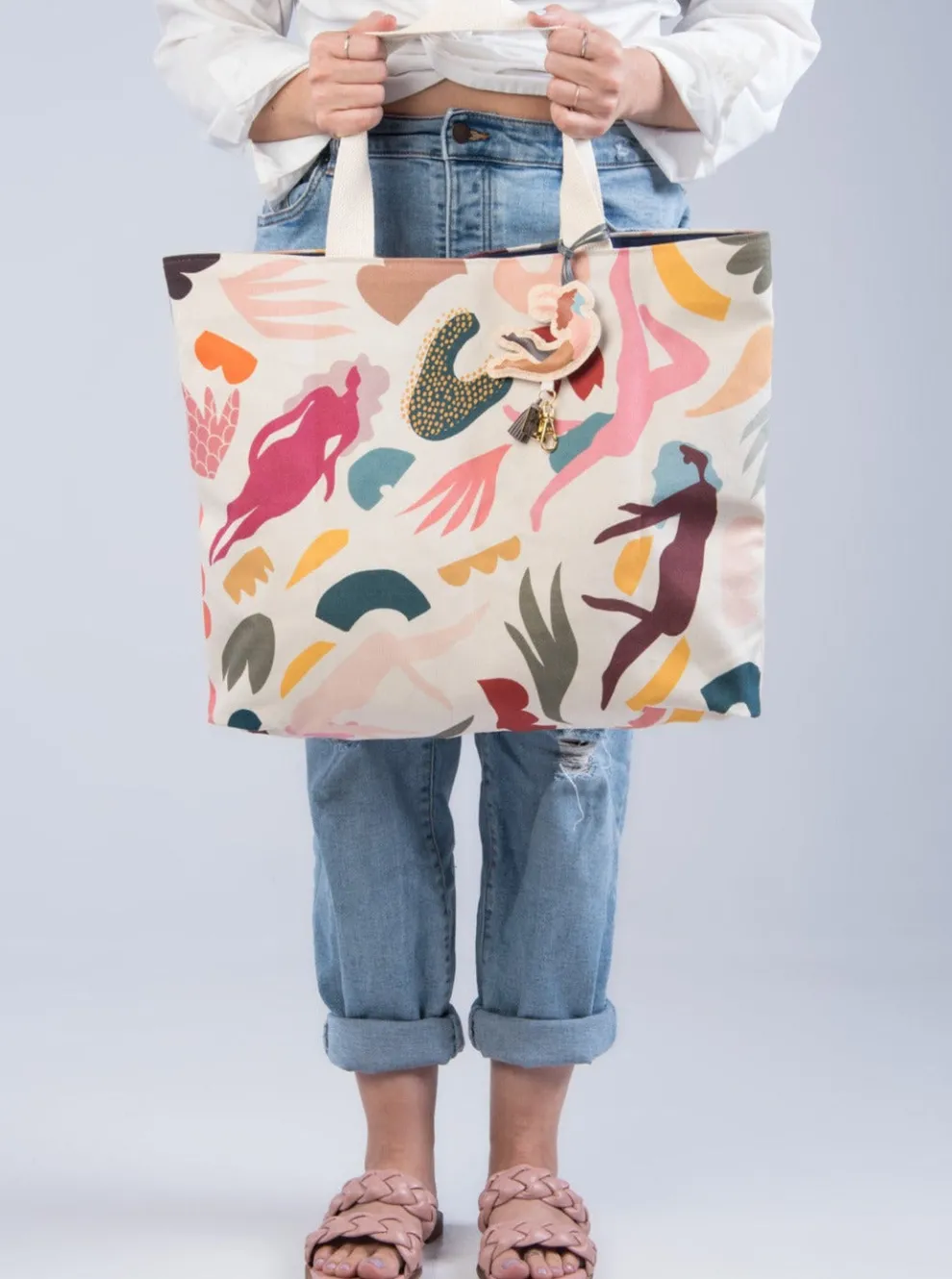 DORA NOLA Decorated Bag - Ecru