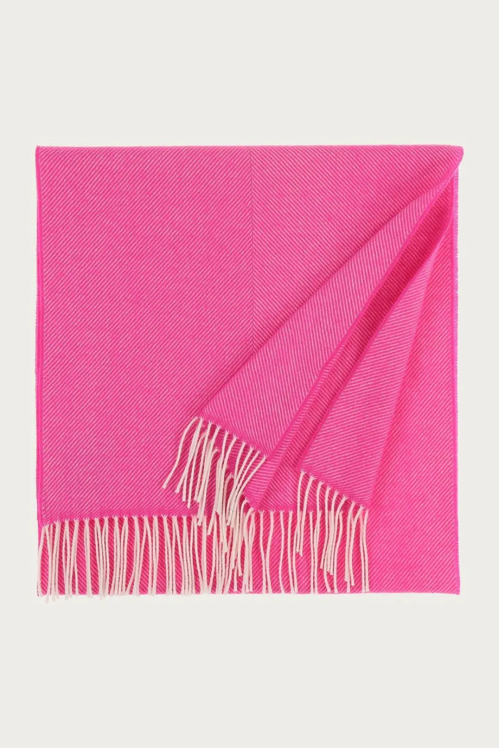 FRAAS Herringbone Pattern Wool Scarf