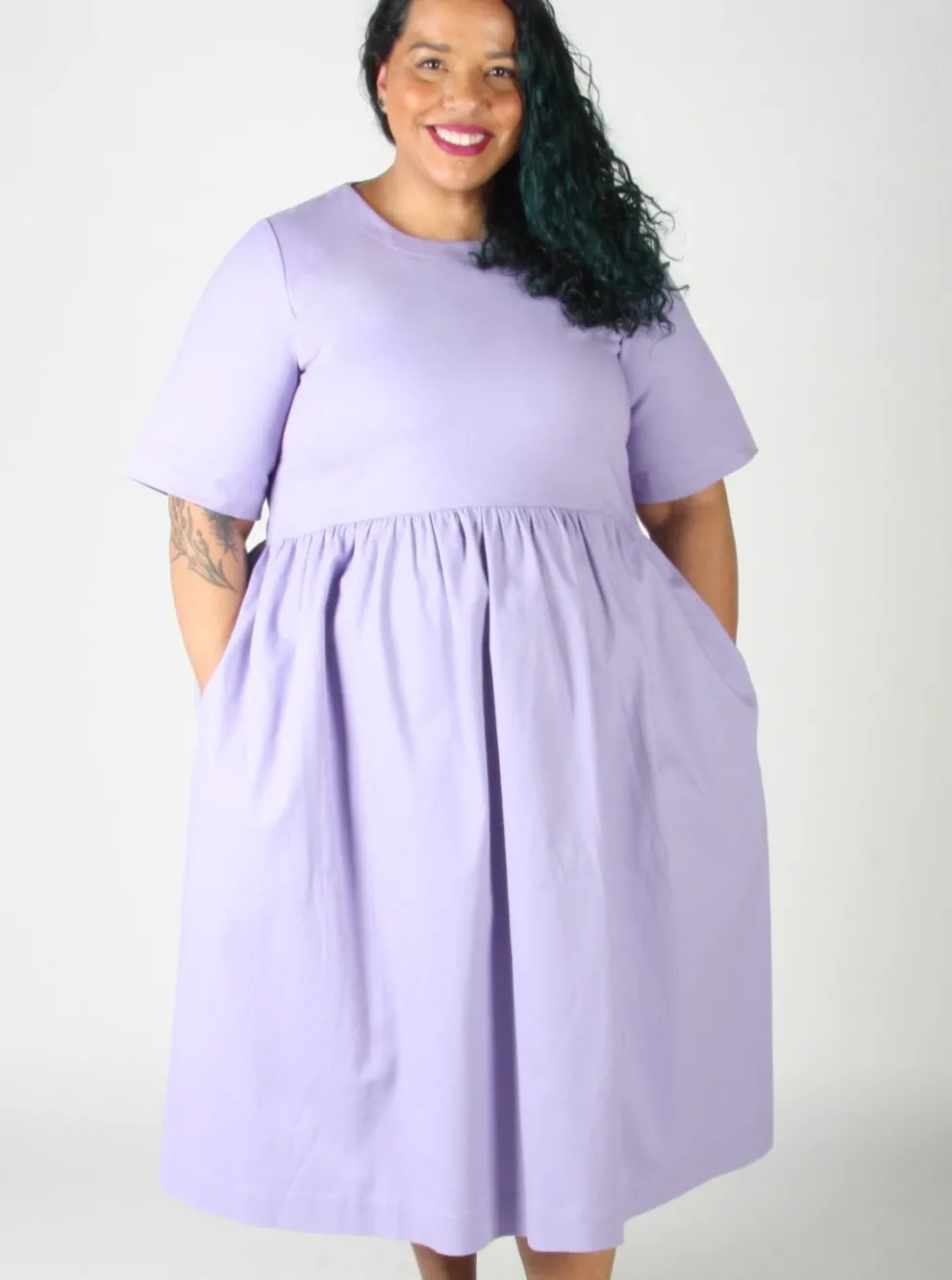 BIRDS OF NORTH AMERICA Tiger Shrike Dress - Iris