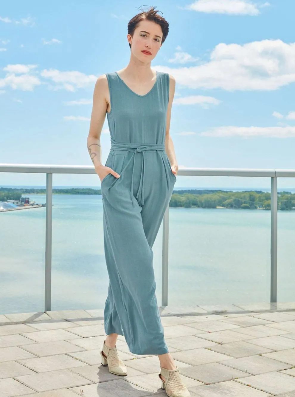 DAGG & STACEY Husband Jumpsuit - Toffee