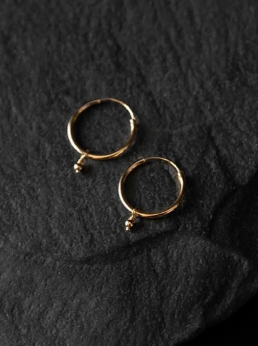 NOIR KALA Starseed Hoop Earrings 14mm - Gold