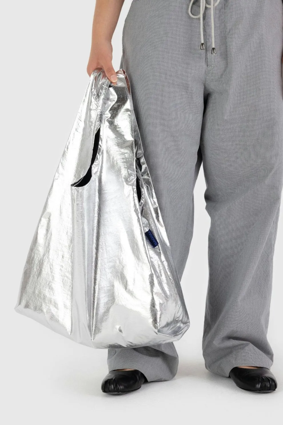 BAGGU Standard Reusable Bag - Metallic Silver