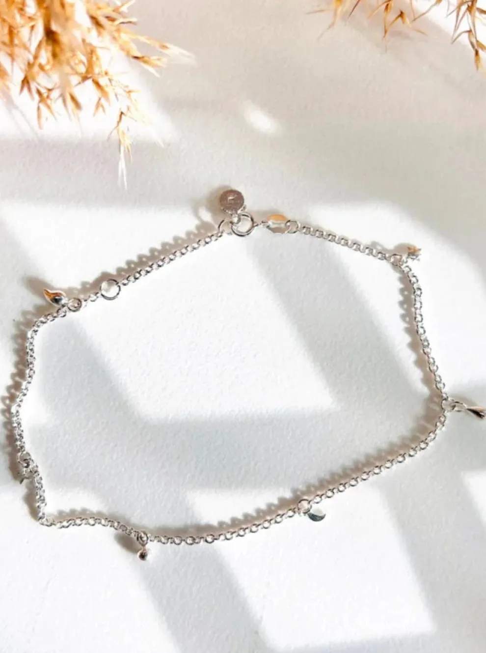 CAMILLETTE x JUNE SWIMWEAR Charm Anklet - Silver