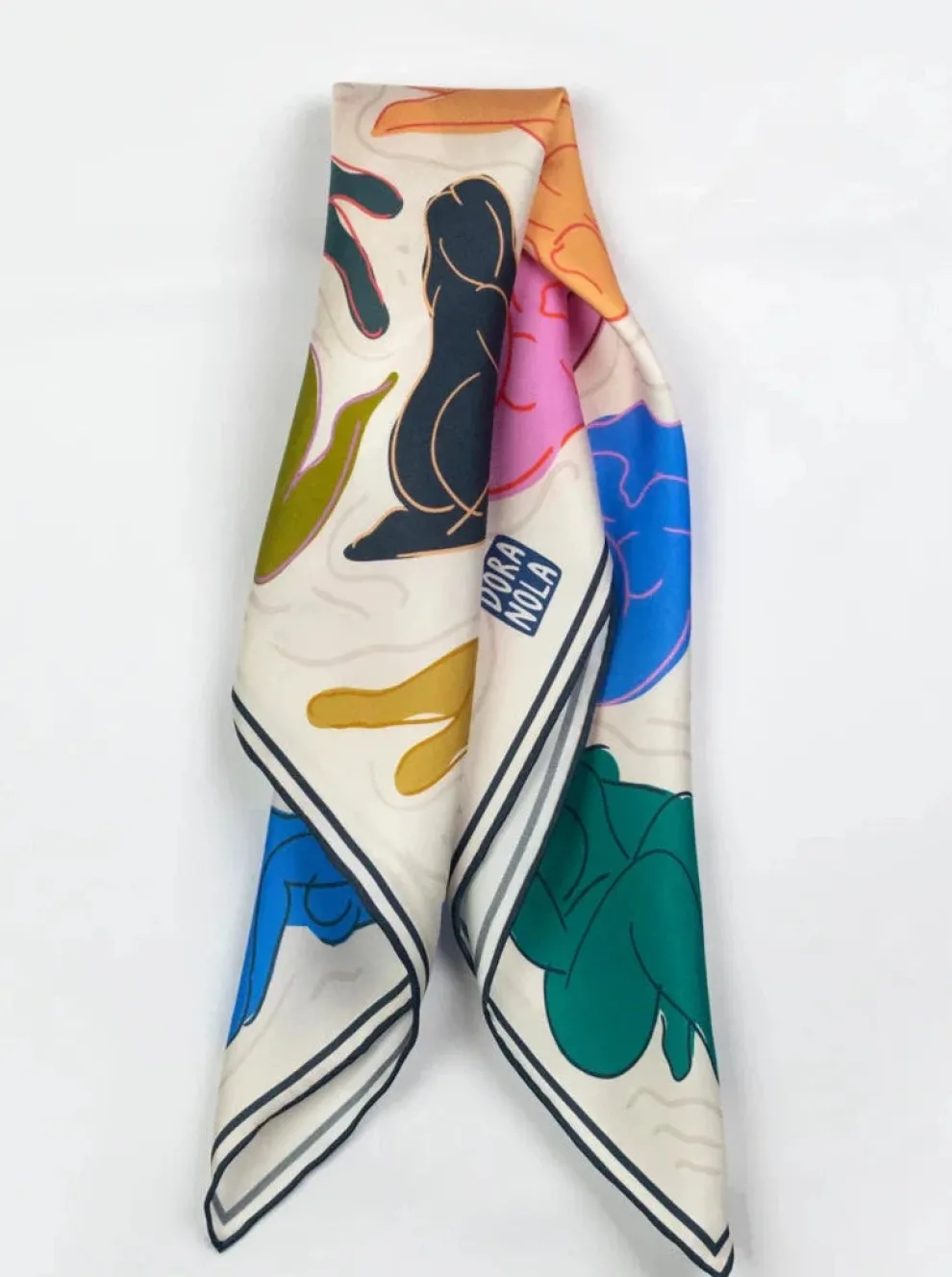 DORA NOLA Small Silk Scarf - History of Art