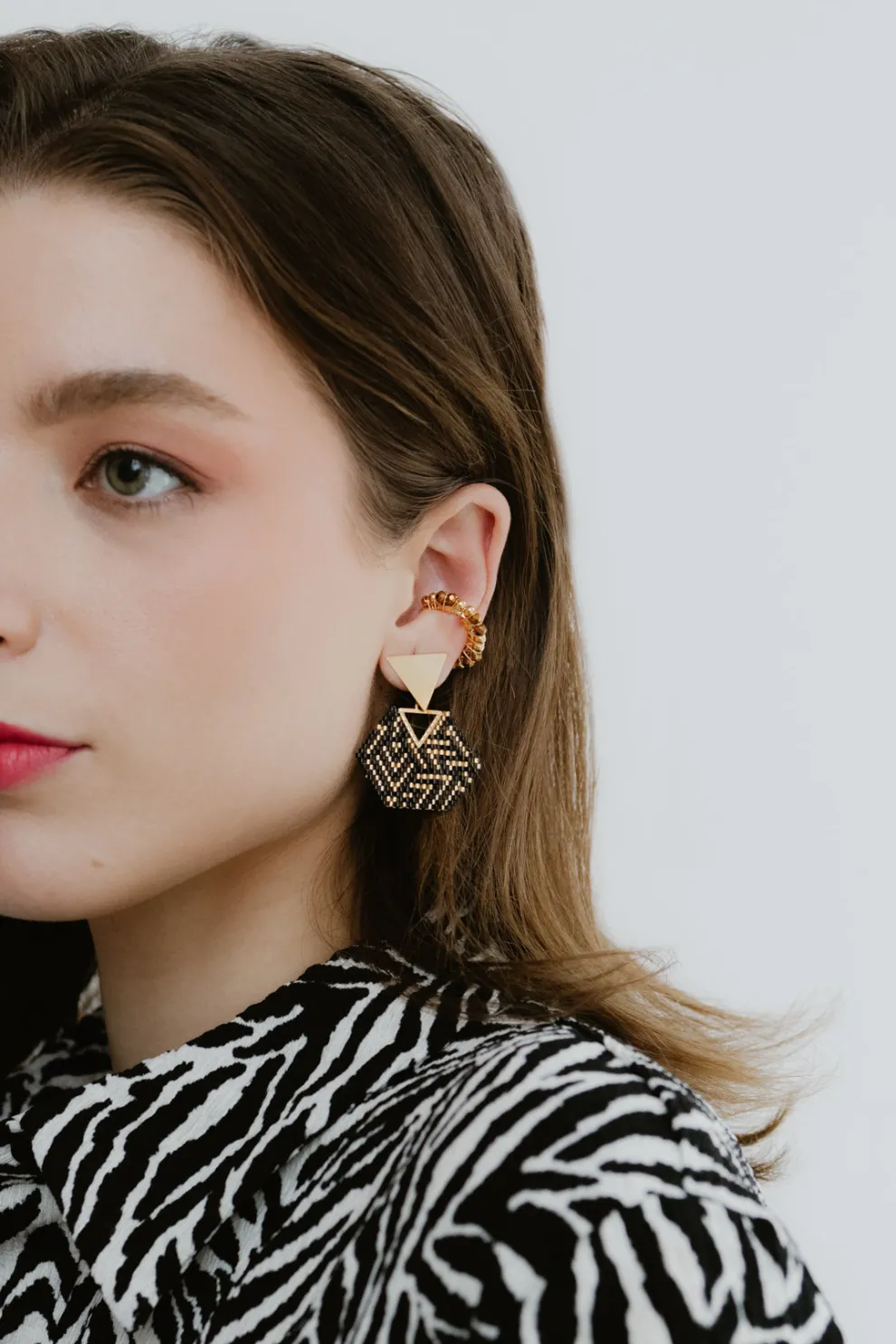 PINKY MIMOSA Ear Cuff - Caramel