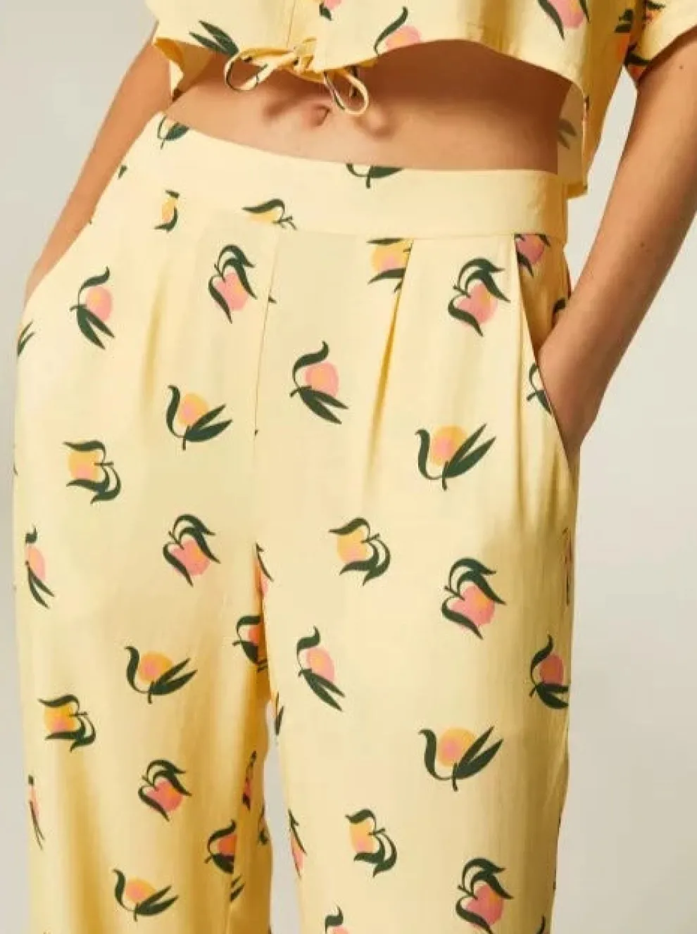 FANTASTIC COMPANY Pantalon Pêches - Jaune