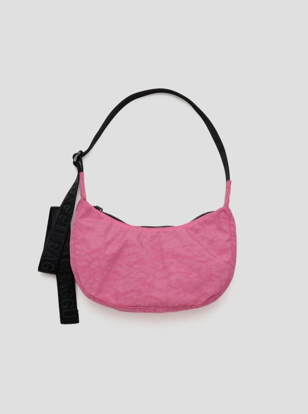 BAGGU Small Crescent Nylon Bag - Rose Asalée
