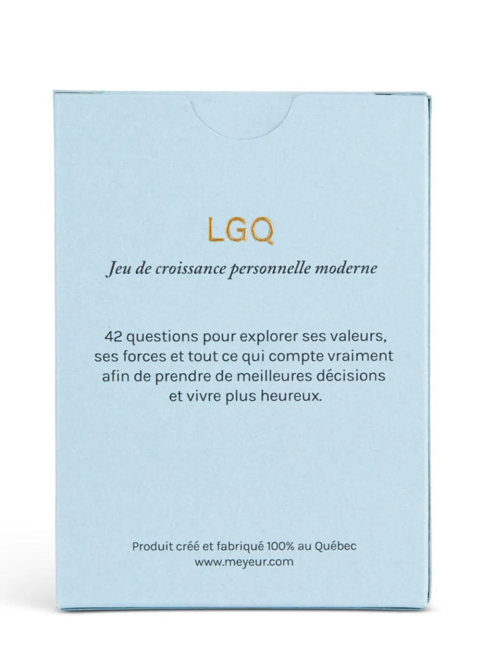 MEYEUR Conversation Game - The Big Questions (Self-knowledge)