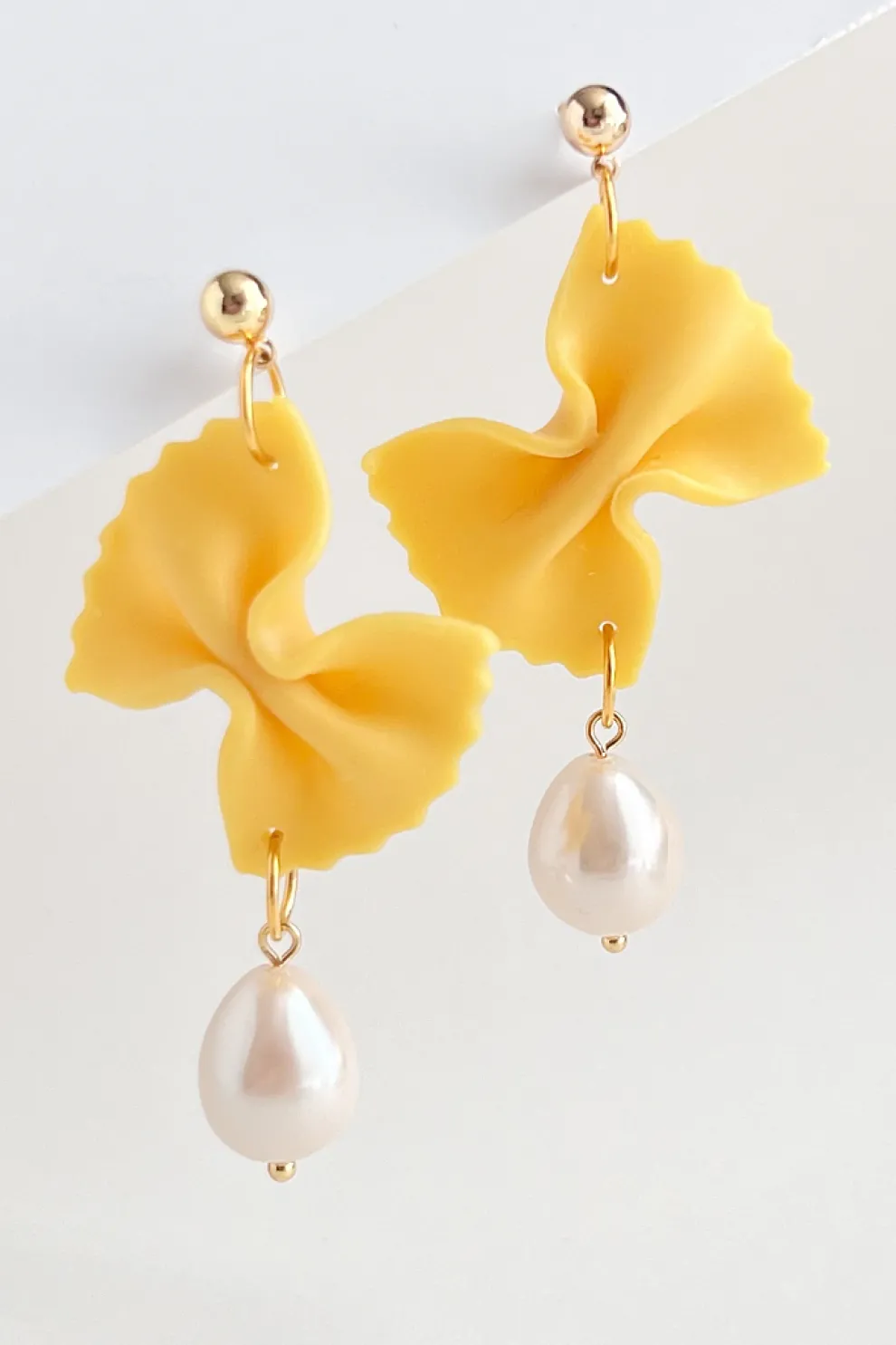YELLOW DOTS STUDIO Boucles d'oreilles Fancy Farfalle Pasta