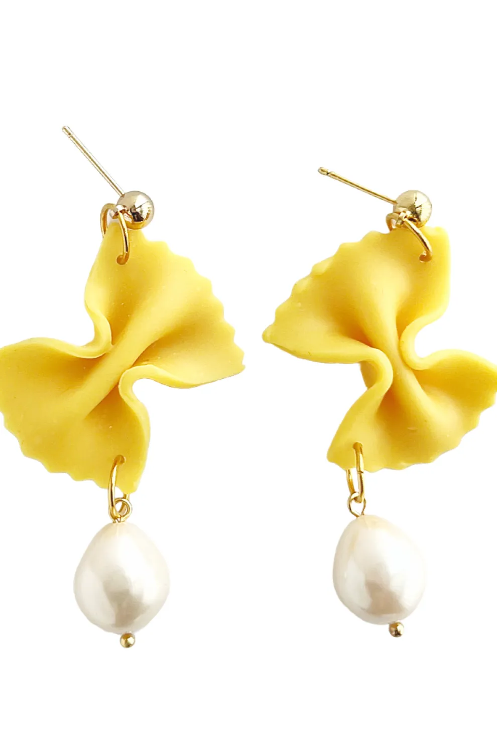 YELLOW DOTS STUDIO Boucles d'oreilles Fancy Farfalle Pasta