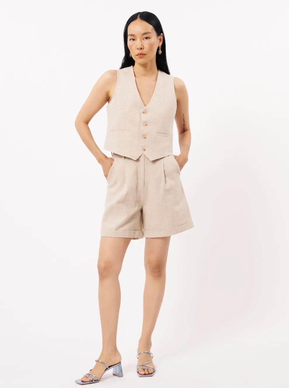 FRNCH PARIS Coraline Shorts - Beige