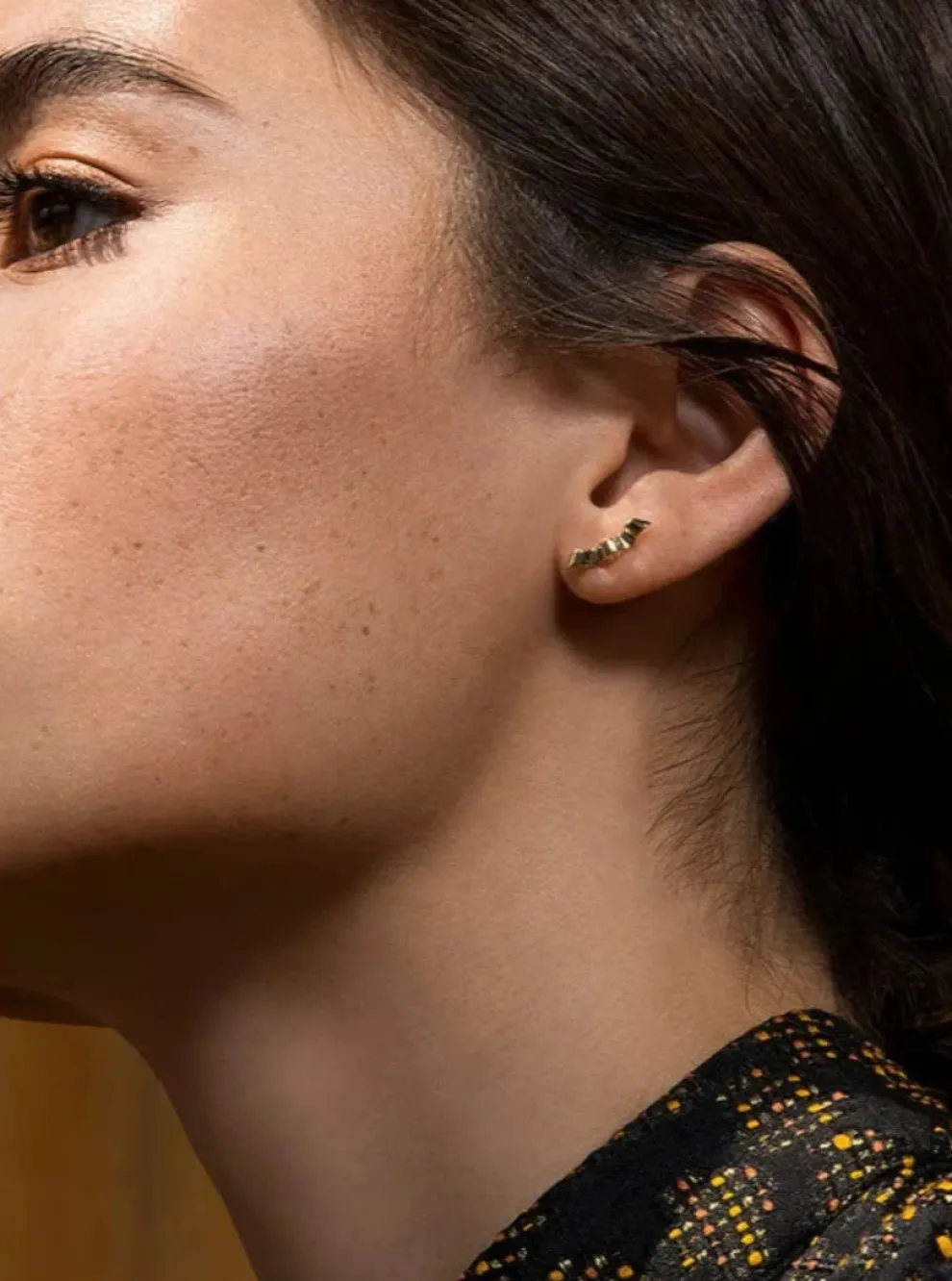 CAMILLETTE Folded Ribbon Earrings