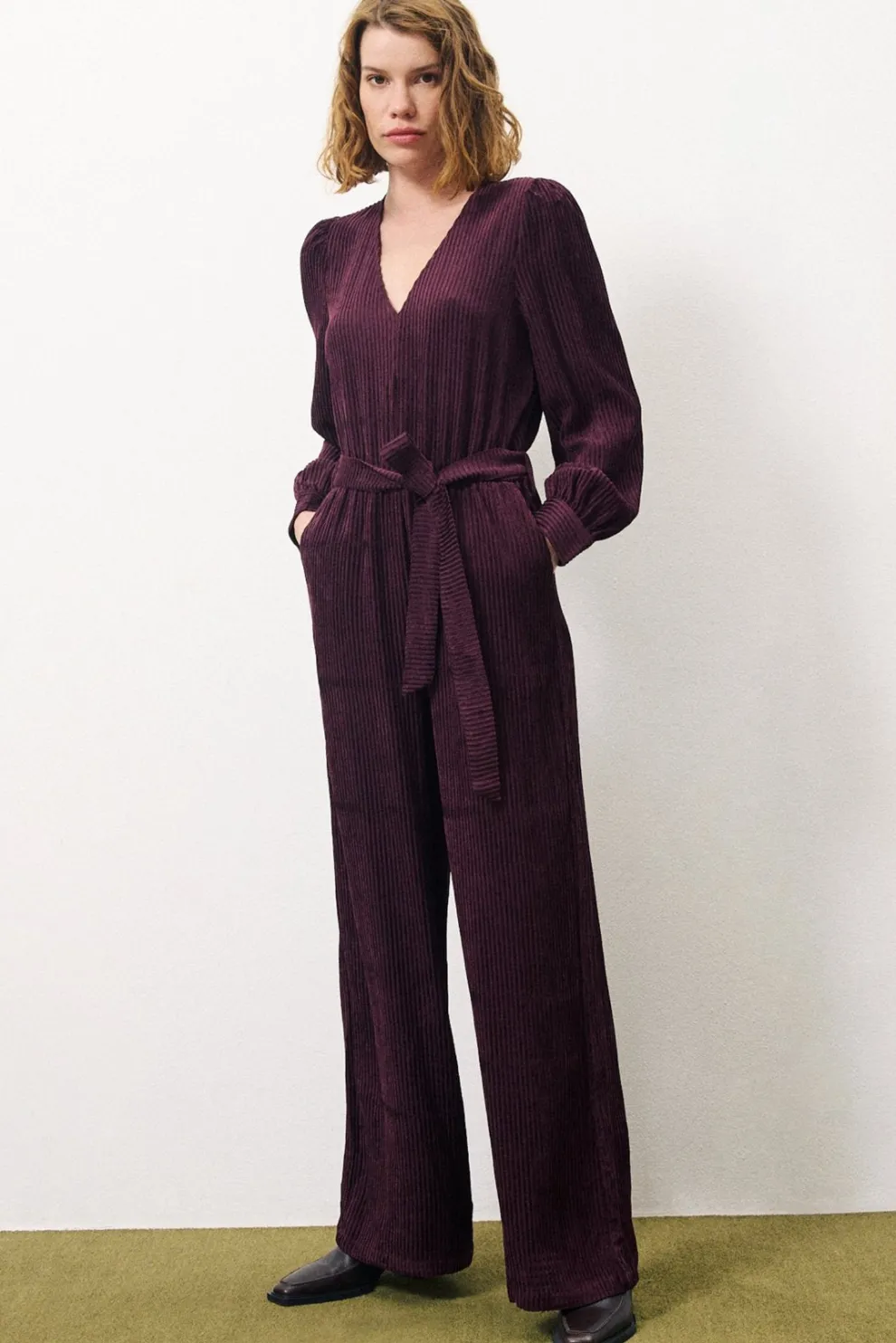 FRNCH PARIS Madleen Jumpsuit - Bordeaux