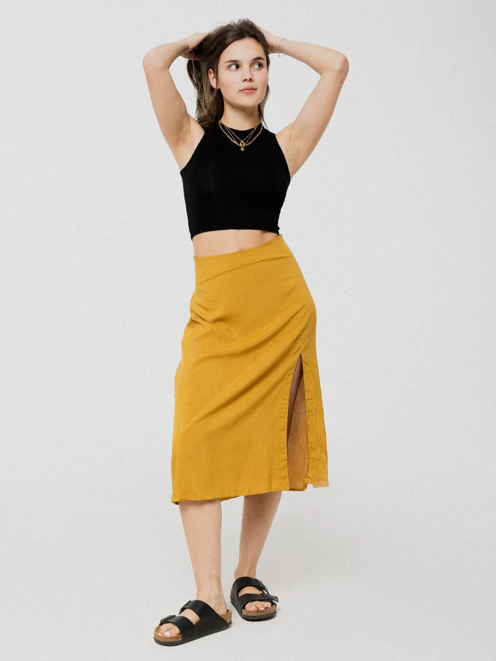 PINEAPPLE BANANAS Elena Skirt - Gold