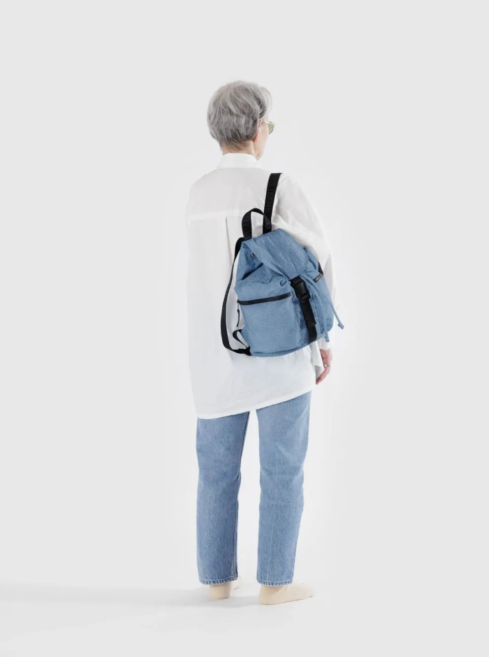 BAGGU Sports Backpack - Digital Denim