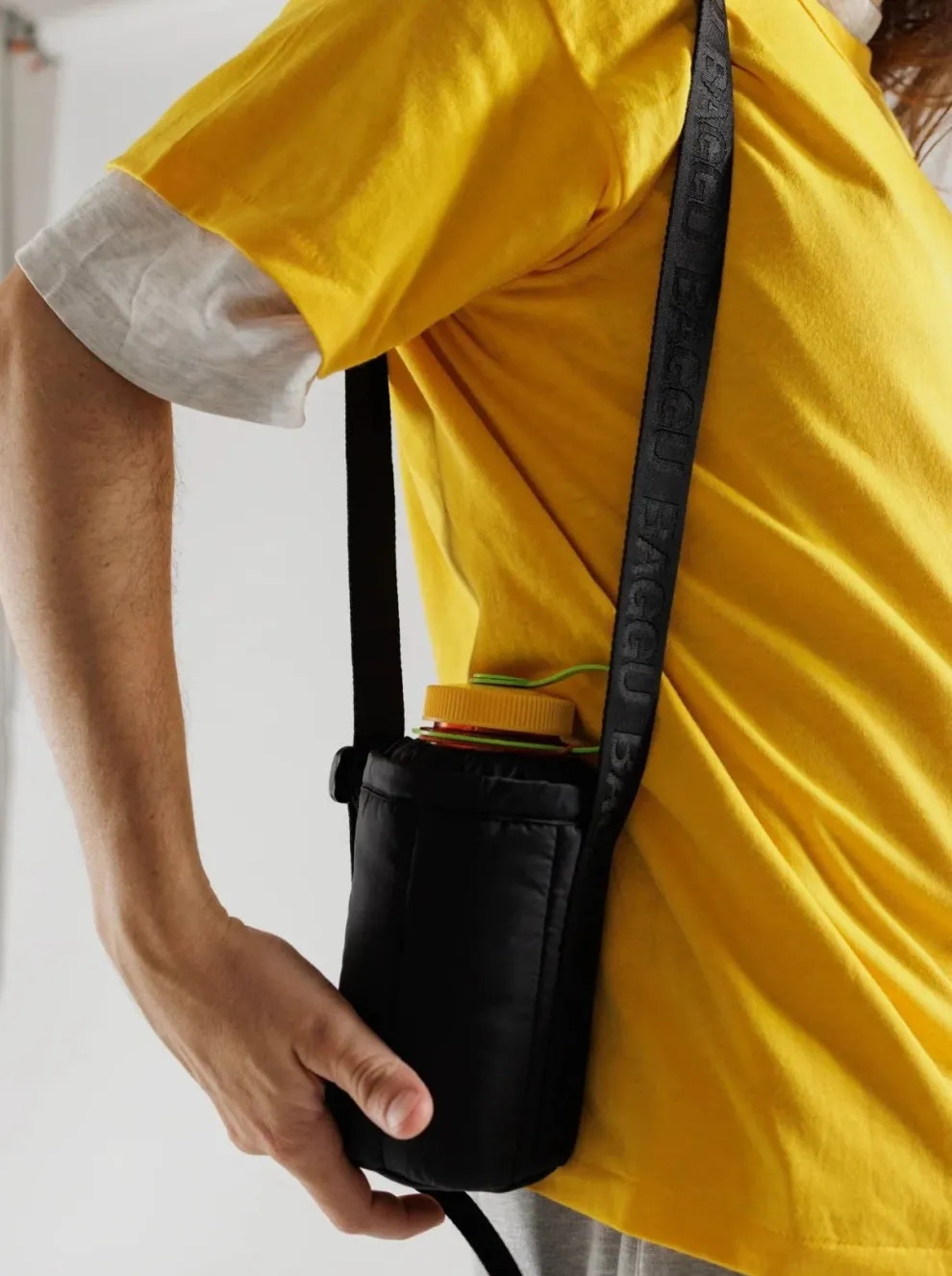 BAGGU Bottle Shoulder Bag - Black