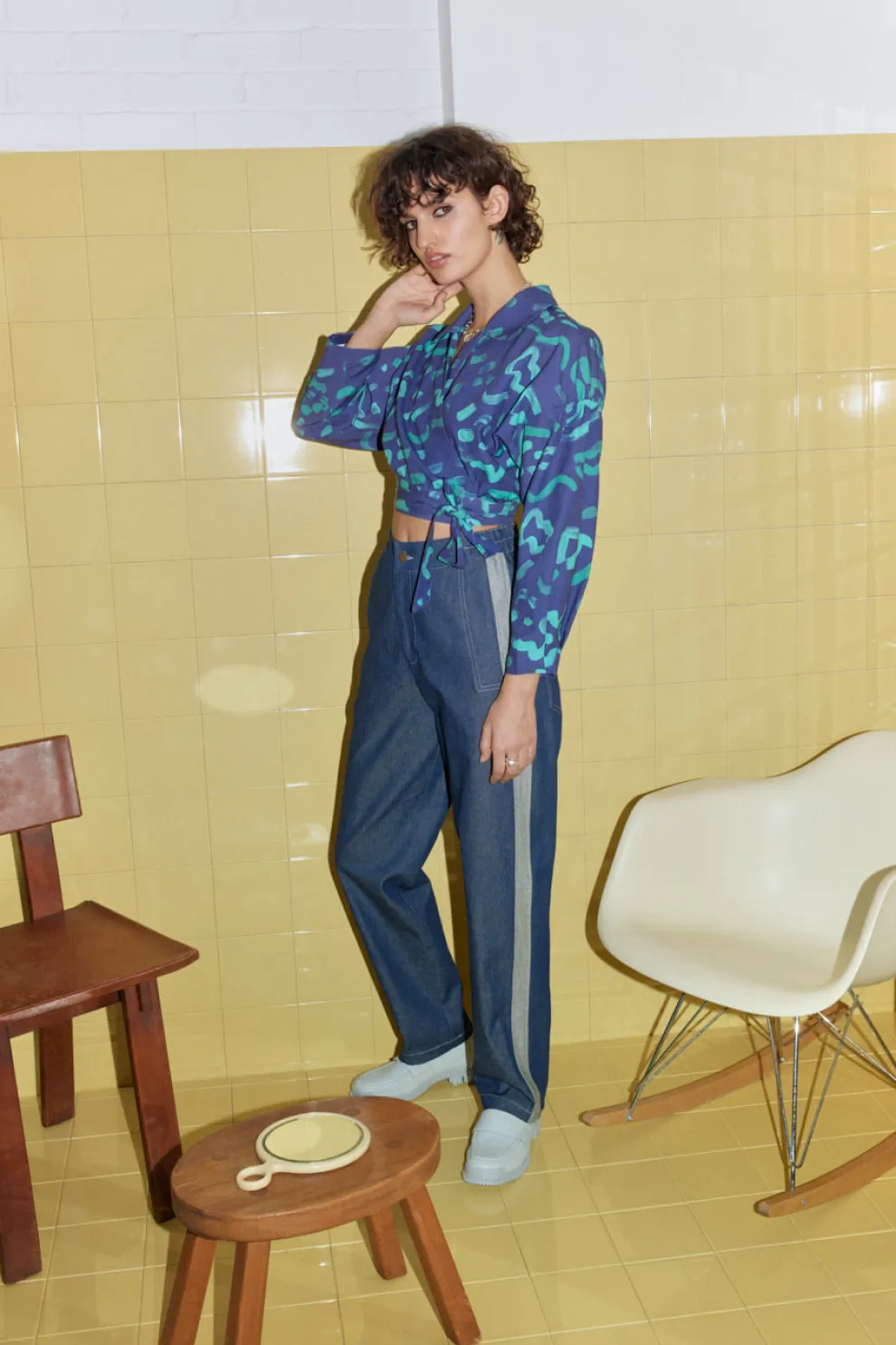 EVE GRAVEL Silla Trousers - Denim