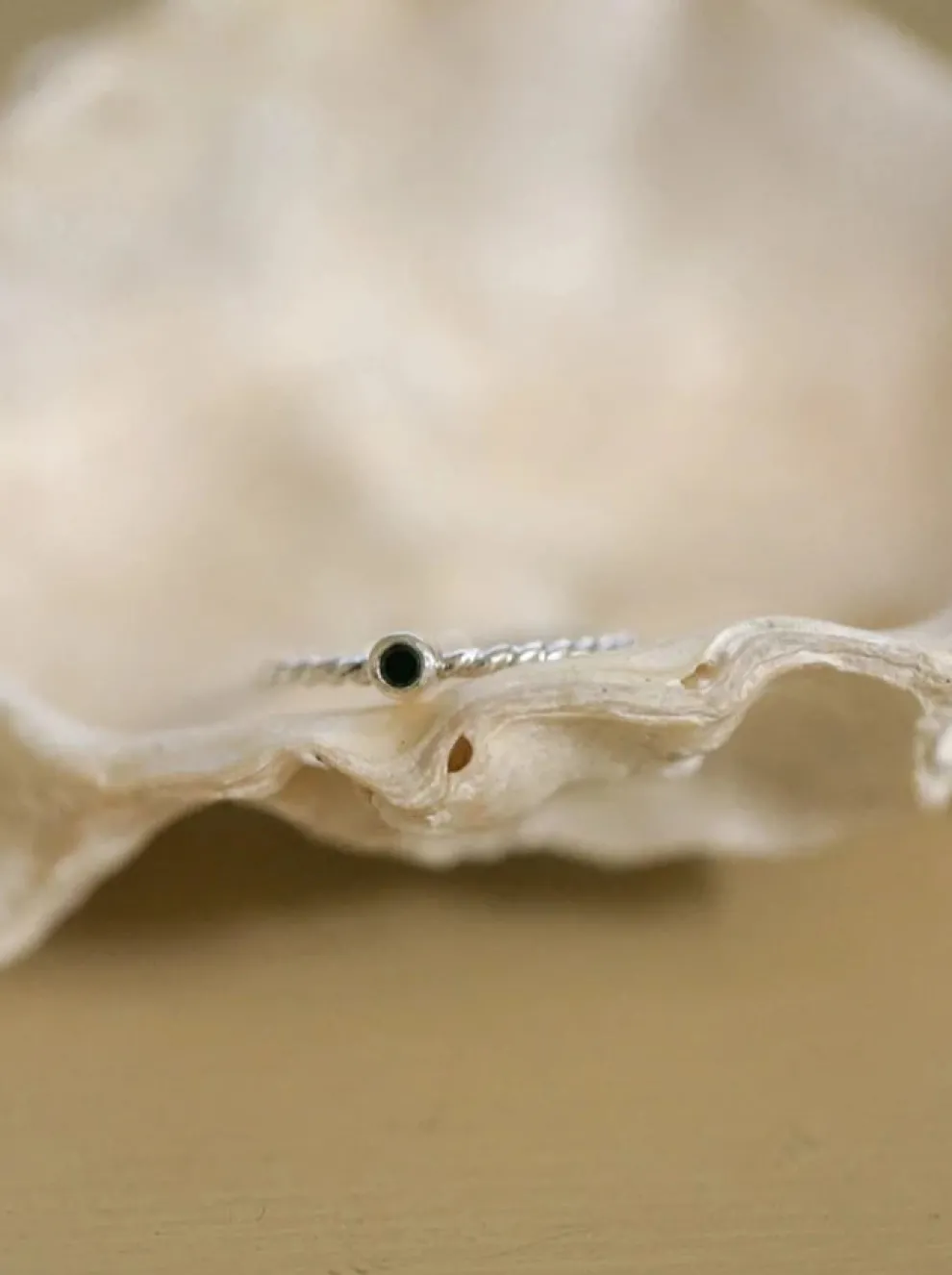 CÔTE OUEST Black Spinel Ring