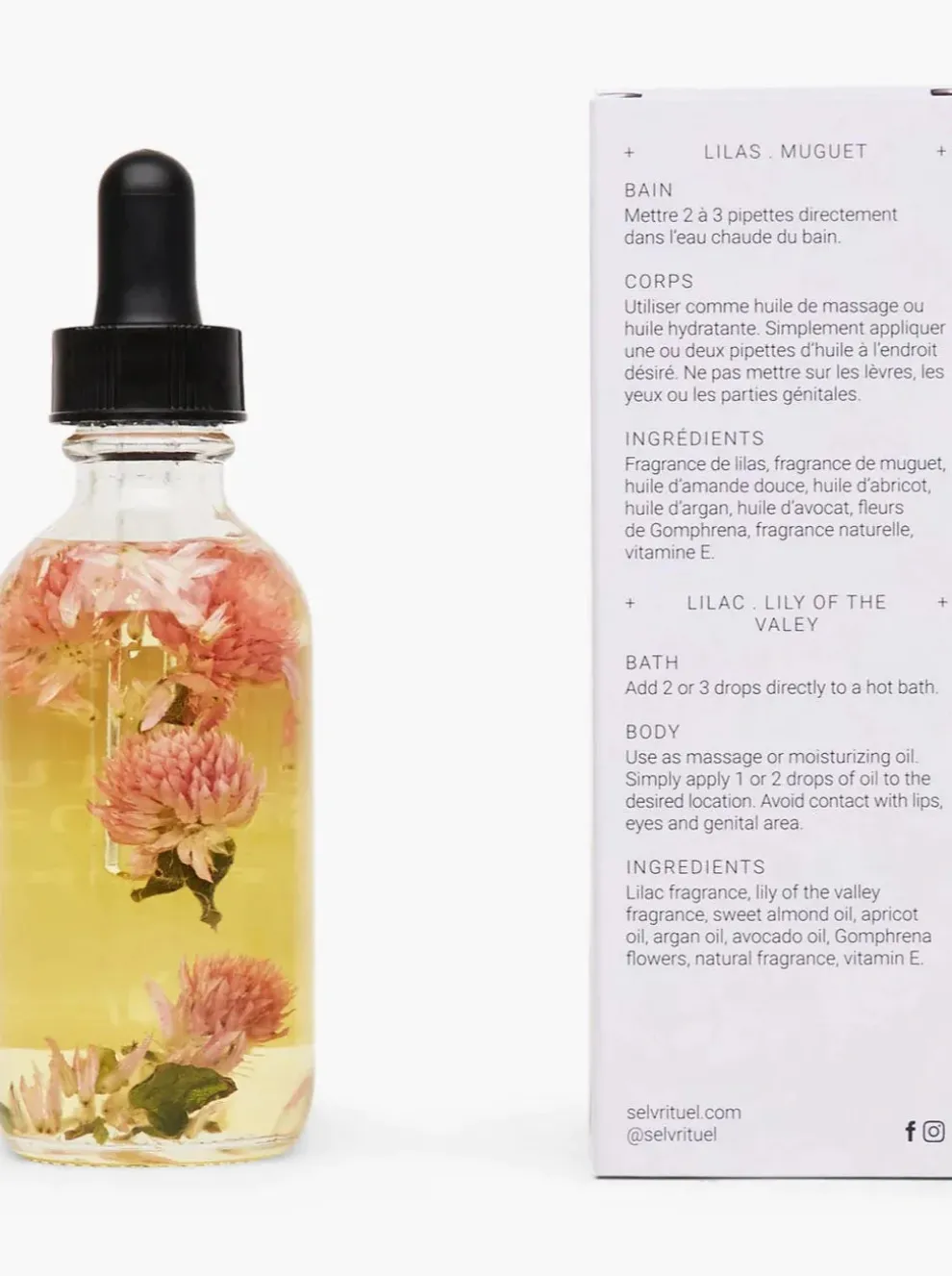 SELV RITUAL Botanical Body Bath Oil Ritual 55mL - Blomst