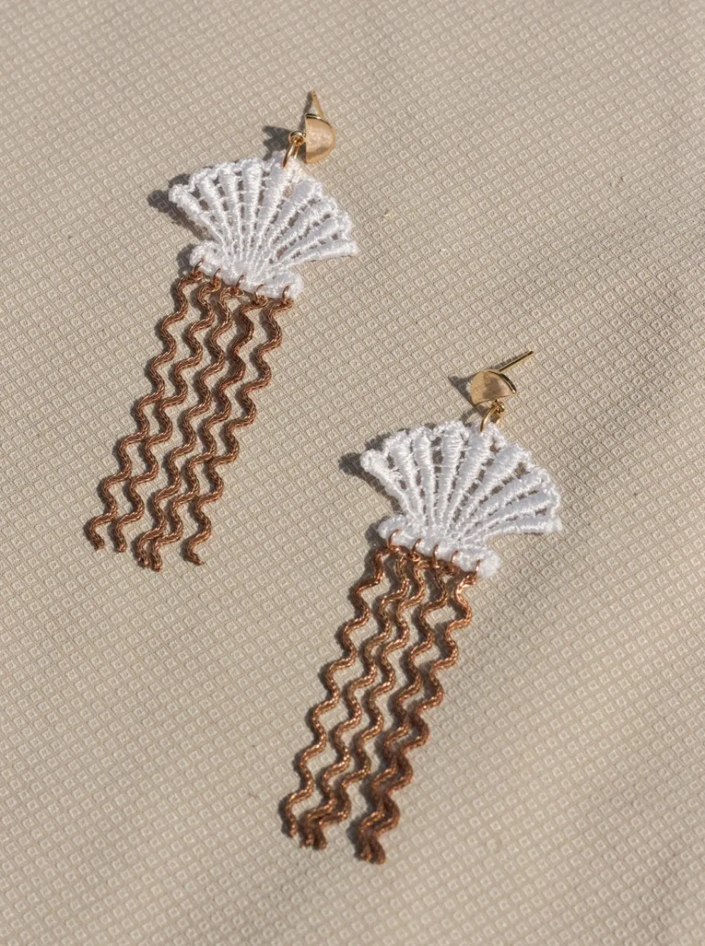 THIS ILK Shell Earrings - White