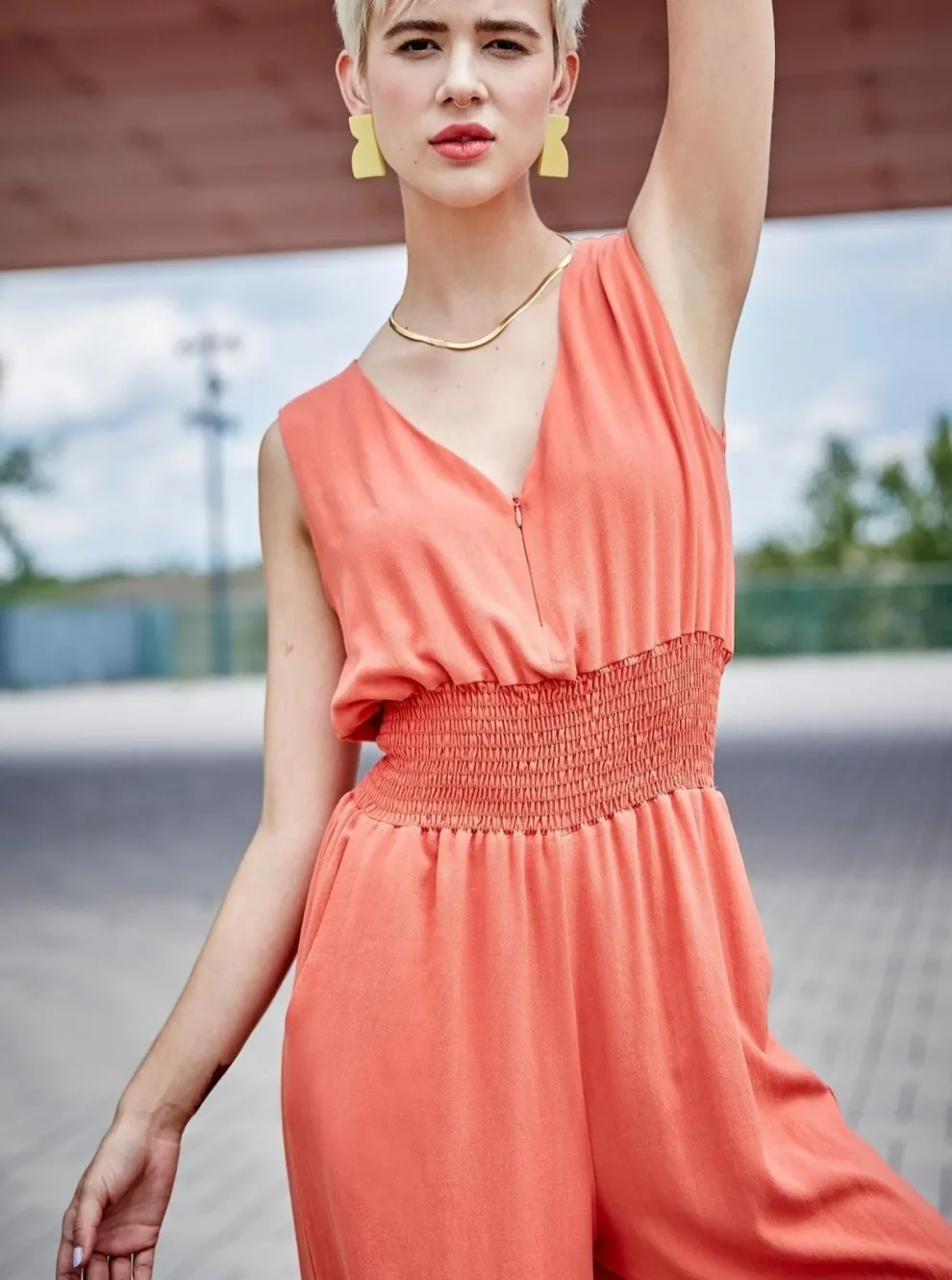 MELOW Inka Jumpsuit - Coral