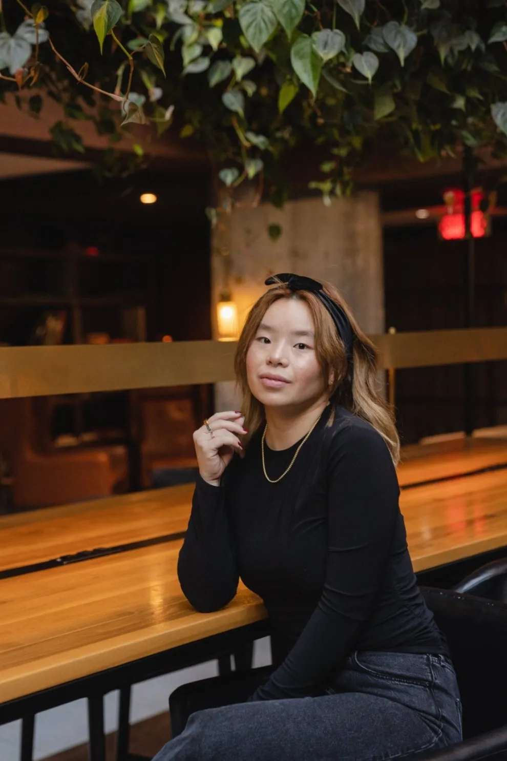 GIBOU Velvet Twist Headband - Black